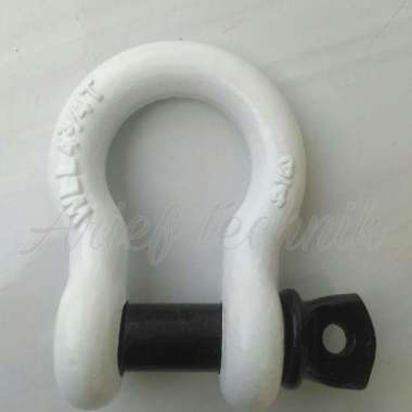 bow shackle 4.75ton 3/4 - variasi towing bar / tanduk bumper depan Putih