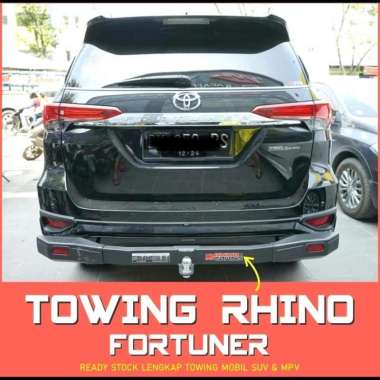 Tanduk Belakang Fortuner All New VRZ Bumper Guard Towing Rhino Besi A