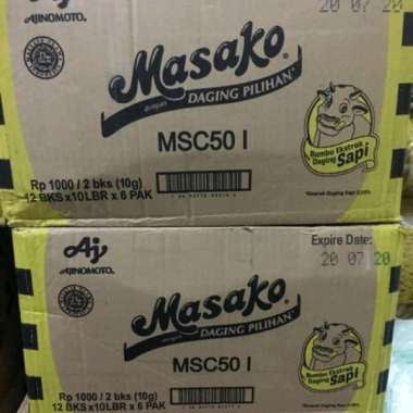 Masako Ayam Dus / Masako Sapi dus / Masako Karton / Masako Dus ( 12 bks x 10 lbr x 6 pax ) SAPI