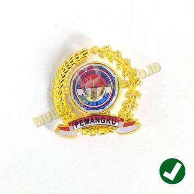 Pin Pemangku PPDI Lencana Pin Logo PPDI Pemangku Padi Kapas Murah Mulyocreative