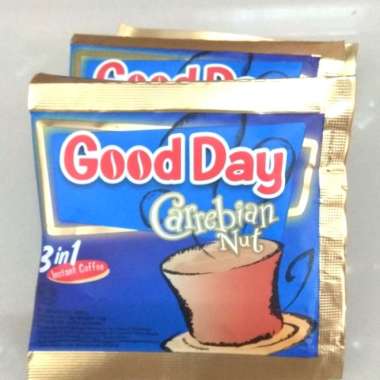 Promo Harga Good Day Instant Coffee 3 in 1 Carrebian Nut per 5 sachet 20 gr - Blibli