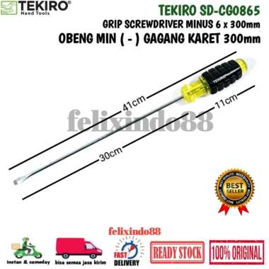 OBENG MINUS TEKIRO 6 x 300MM SD-CG0865 / OBENG MIN TEKIRO 300 MM ORIGINAL MURAH