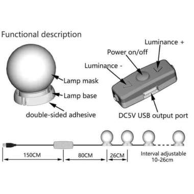 10 Lampu Cermin Rias Makeup | Vanity Mirror Lights | Lampu Kaca Rias