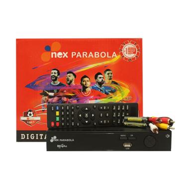 Nex Parabola HD Merah Receiver Parabola Hybrid BLACK