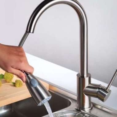 kran tarik kitchen sink panas dingin stainless kran sink tarik stenlis