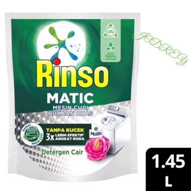 Rinso Matic Detergent Cair Bukaan Atas 1,45L