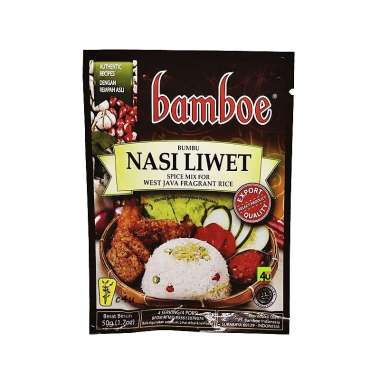 Bamboe INDONESIA Delight - Bumbu Masakan NON KUAH Instan NASI LIWET