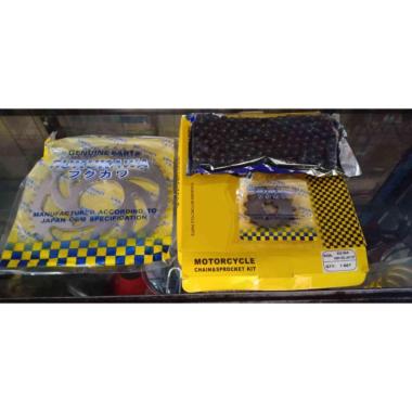 Gear Set FUKUKAWA GSX 150 R 428H-122L 45T 15T Rantai & Gear Tebal