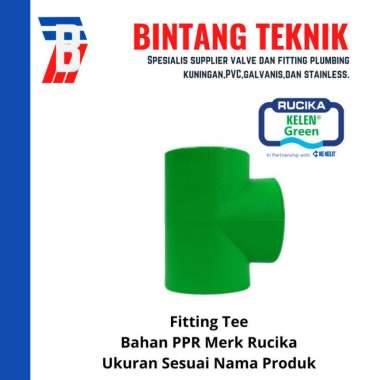 Tee PPR 1" inch (32 mm) Rucika PPR