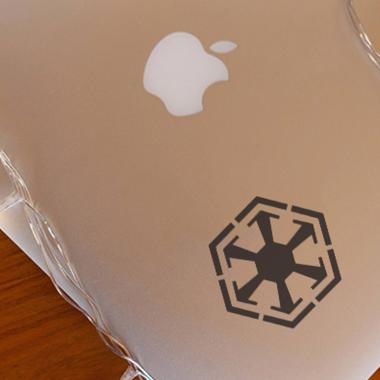 Grapinno Star Trek Medical Communicator Logo Decal Sticker Laptop for Apple MacBook 13 Inch hitam
