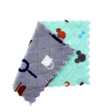 OEM ONE-C561 C563 Kain Lap Dapur Meja Piring Anti Minyak / Kain Lap Piring Lembut Bahan Coral Fleece