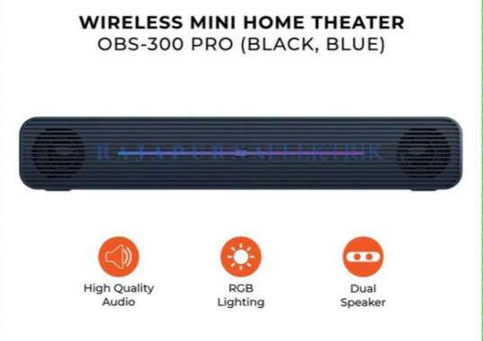 Olike Bluetooth Speaker RGB Dynamic Bass OBS-300 Pro ORIGINAL - Black Black