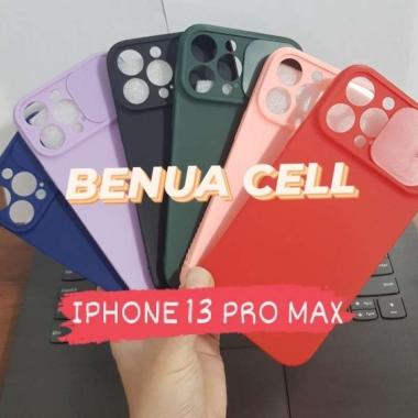 Untuk Iphone 13 Pro Max - Case Slide Kamera Untuk Iphone 13 Pro Max - Sliding Bc hijau-random