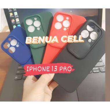 Untuk Iphone 13 Pro - Case Slide Kamera Untuk Iphone 13 Pro - Sliding Kamera - Bc hijau-random