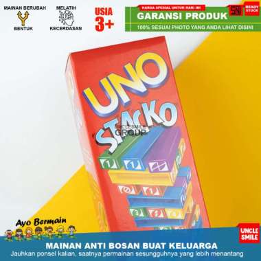 UNO STACKO Permainan Susun Balok