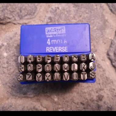 HURUF KETOK TERBALIK 10MM (A-Z) REVERSE LETTER STAMP PUNCH MASUS
