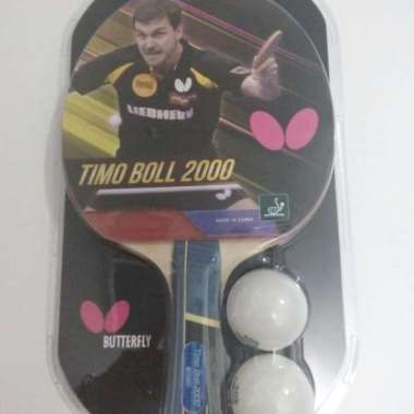 Bet Tenis Meja/Pingpong Butterfly Ori Timo Ball 2000 + 2 Ball