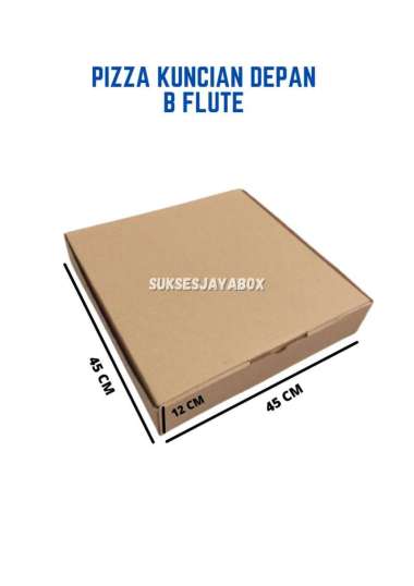 Kardus/Box Pizza- Jam Dinding-Pakaian-Donut Kuncian Depan Uk. 45x45x12