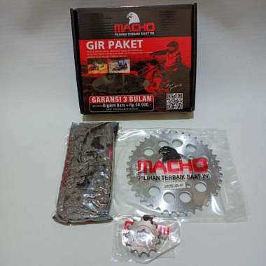 GEAR PAKET GIR SET JUPITER Z 13T 40T 428H 108L MACHO