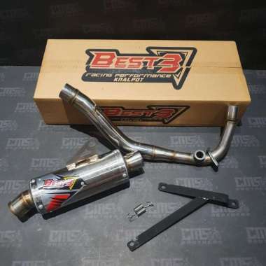 Knalpot Vespa Best 3 Vespa Iget i-get 3V Short Bulat Inlet 38 Original