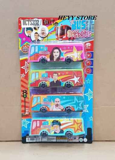 MAINAN BUS SELEBRITI OCT5332 MAINAN MOBIL BUS BESAR MAINAN BUS ANAK