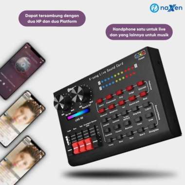 Live Soundcard R8 V9 Bluetooth USB Audio Mixer Broadcast 2 Channel
