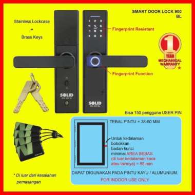 SMART DOOR LOCK SOLID 900 BL