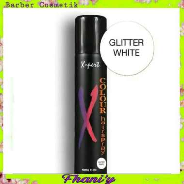 EXPERT HAIR SPRAY COLOR NON PERMANEN warna Glitter White 75 ml
