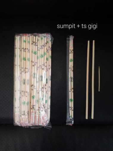 sumpit bambu royal sumpit+ts gigi 50pasang/pak sumpit+ts gigi