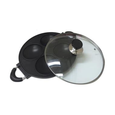 Happy Call Cetakan Kue Serabi [4 Lubang] hitam