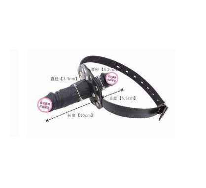 KozuVibes Mouth Plug Choker Gag Ball Masker Mulut 2 Head Silicon Dil O 10 cm