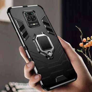 Case Xiaomi Redmi Note 9 Pro Transformer Ring Kick Stand Premium Hard