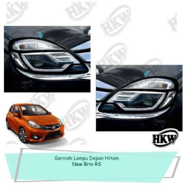 Garnish Lampu Depan Head Lamp Garnish Hitam Mobil New Brio Rs