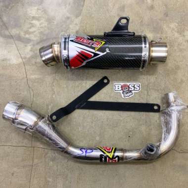 Knalpot Best3 Carbon Circle Short Vespa Iget 3V Sprint Prima S Lx Lxv