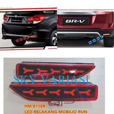 Lampu Lamp Led Bemper Bumper Belakang Honda Mobilio Brv Red