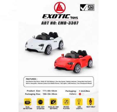 Exotic Toys EMB 3307 Mainan Mobil Aki Anak Pakai Remote