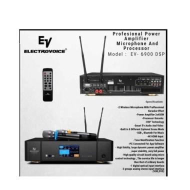Power Amplifier Electro Voice EV 6900 DSP Bluetooth USB EV 6900 DSP