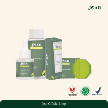 Joar Skincare Paket Brightening (Soap Bar, Fresh Toner, Serum, Day Cream)
