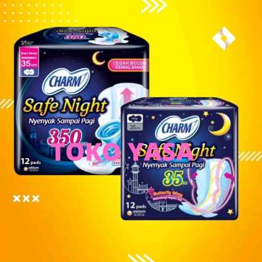 Charm Safe Night 350mm isi 12 Pads (1Pcs)