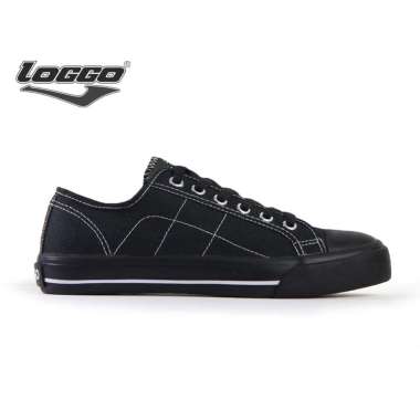 Loggo - Sepatu Kanvas Classic Low Series Full Hitam 40 PURE BLACK