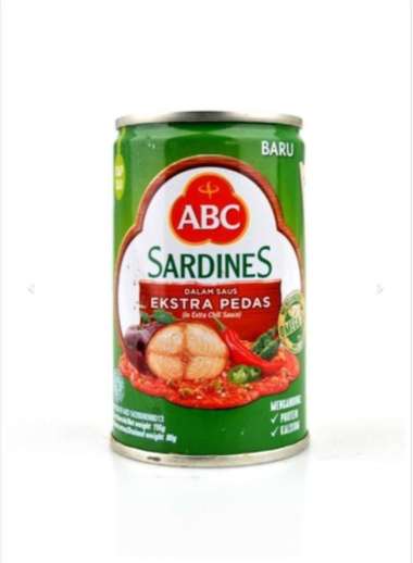 SARDEN KALENG ABC 155 GR SARDINES KALENG