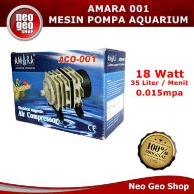 AMARA ACO001 ACO 001 mesin gelembung udara aerator kolam aquarium