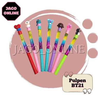 Peralatan Alat Tulis Anak Sekolah Pulpen Gel Dapat Dihapus Karakter BT21