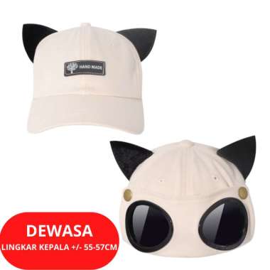 TOKO1973 Baseball cap : GOGGLES EAR CAP - Topi baseball topi golf topi pria topi wanita topi capung 