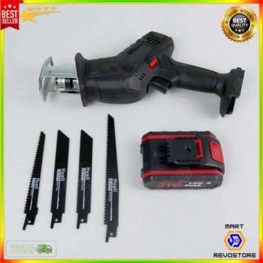 Gergaji Listrik Mini Portable Recharger Cordless Reciprocating Saw 21V