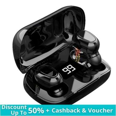 CINSEER TWS Promo Flash Sale Earphone True Wireless Bluetooth 5.0 Original L21 PINK PRO