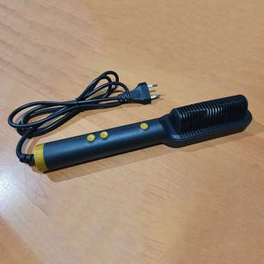 Ramindong Hair Straightener Comb Sisir Catokan Pelurus Rambut Hitam