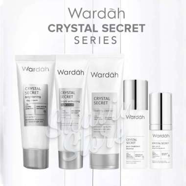 Paket Wardah Crystal Secret Series Skincare Wajah Putih Glowing 5 pcs