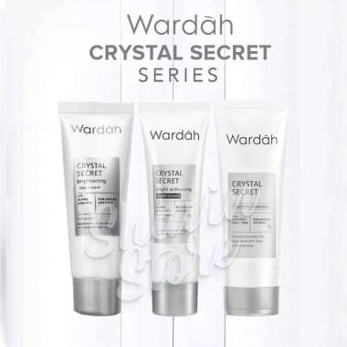 Paket Wardah Crystal Secret Series Skincare Wajah Putih Glowing 3 pcs