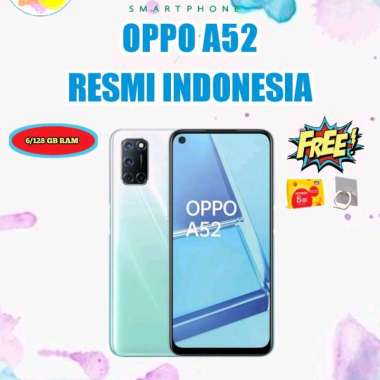 OPPO A52 6/128GB (RAM 6GB INTERNAL 128GB) GARANSI RESMI OPPO INDONESIA Putih